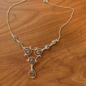 2/$15 Labradorite collar necklace